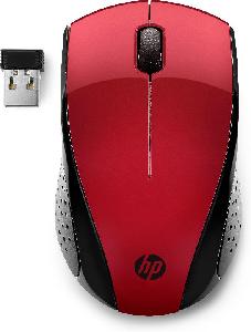 HP 220 - Ambidextrous - Optical - RF Wireless - 1600 DPI - Black - Red